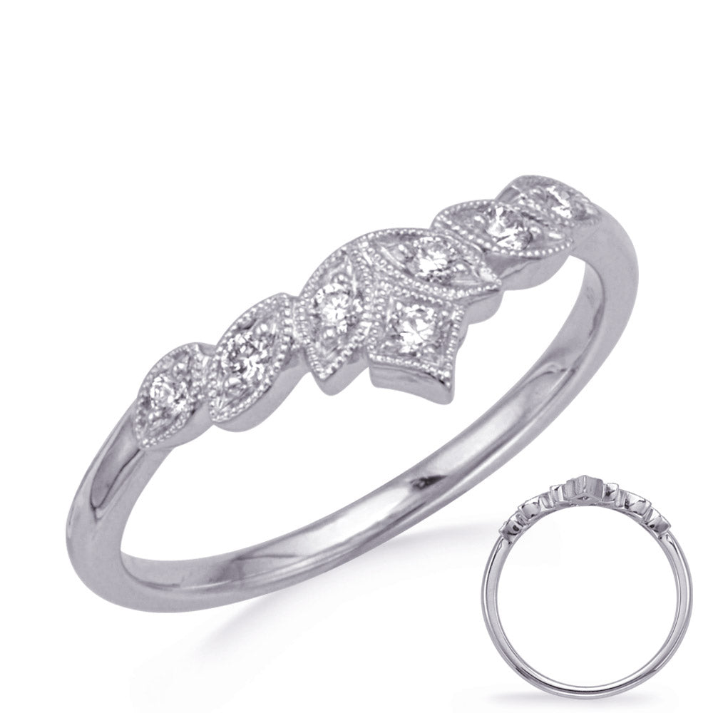 ELIE AZZI 0.12 ctw. WHITE GOLD DIAMOND BAND D4793WG