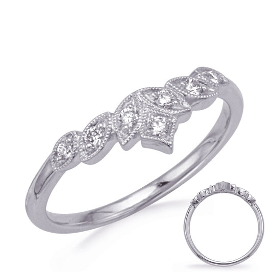 ELIE AZZI 0.12 ctw. WHITE GOLD DIAMOND BAND D4793WG