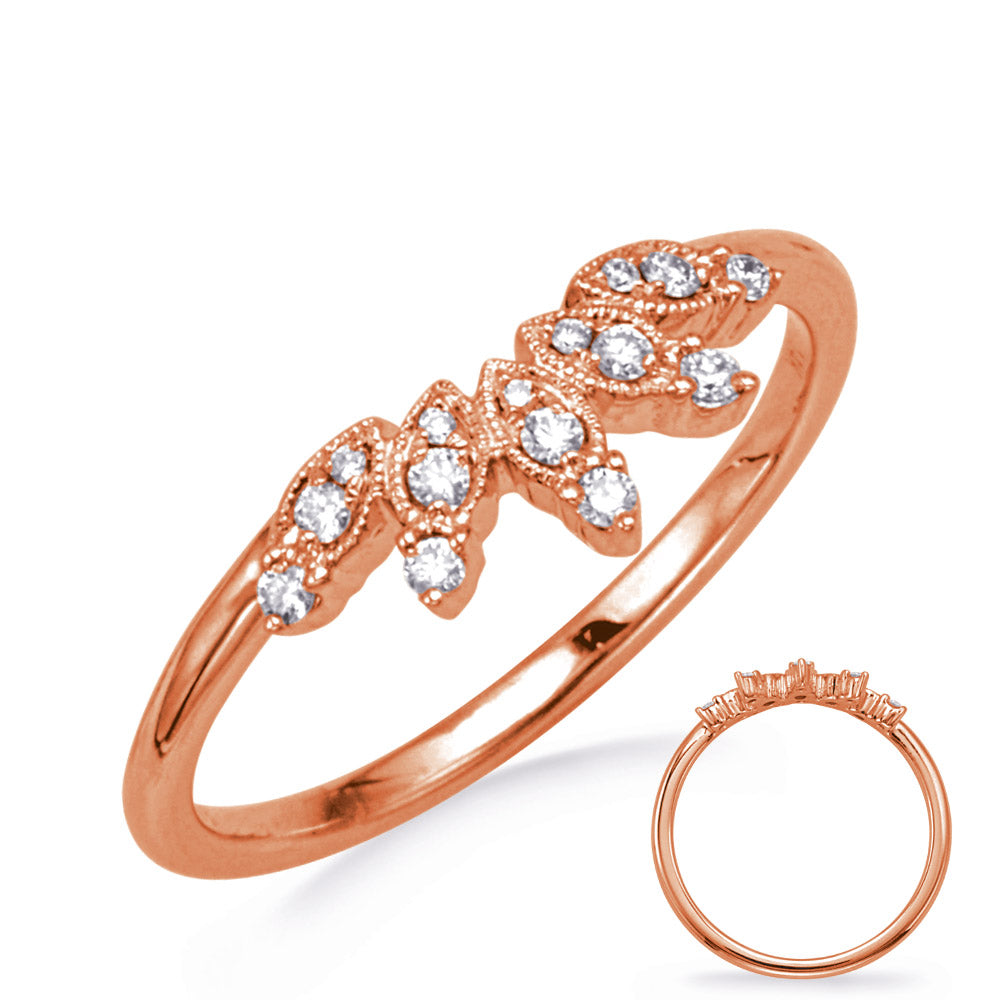 ELIE AZZI 0.11 ctw. ROSE GOLD DIAMOND BAND D4794RG