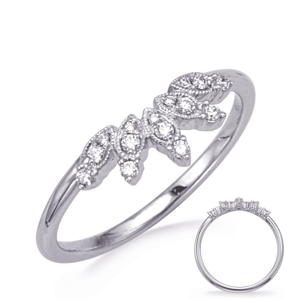ELIE AZZI 0.11 ctw. WHITE GOLD DIAMOND BAND D4794WG