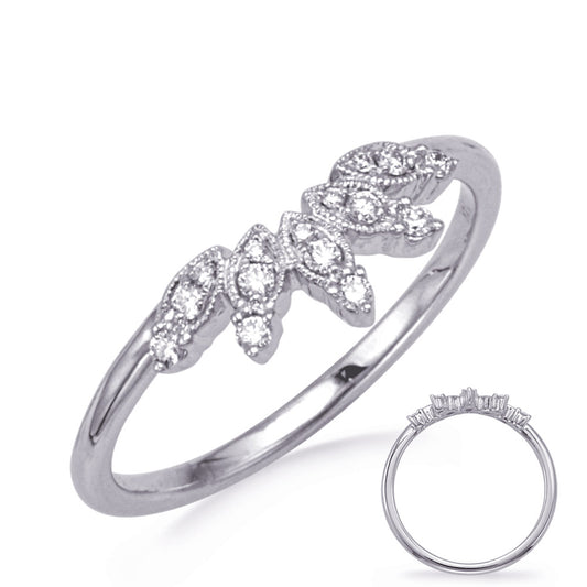 ELIE AZZI 0.11 ctw. WHITE GOLD DIAMOND BAND D4794WG