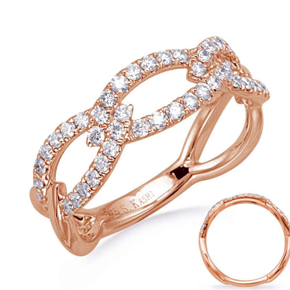ELIE AZZI 0.51 ctw. ROSE GOLD DIAMOND RING D4795RG