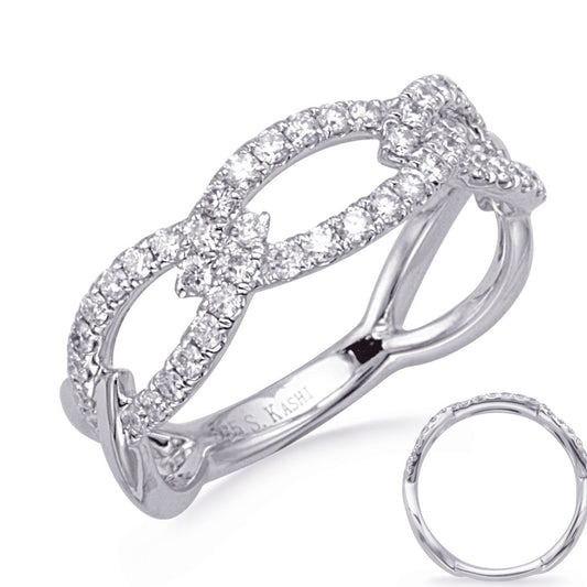 ELIE AZZI 0.51 ctw. WHITE GOLD DIAMOND RING D4795WG