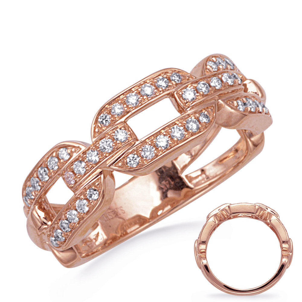 ELIE AZZI 0.37 ctw. ROSE GOLD DIAMOND RING D4796RG
