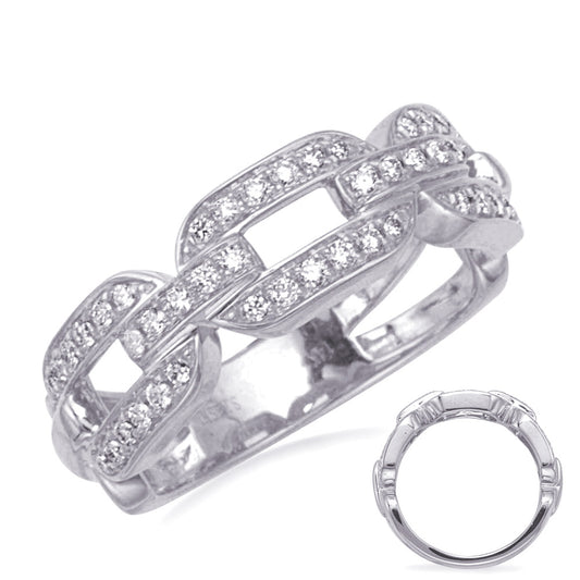 ELIE AZZI 0.37 ctw. WHITE GOLD DIAMOND RING D4796WG
