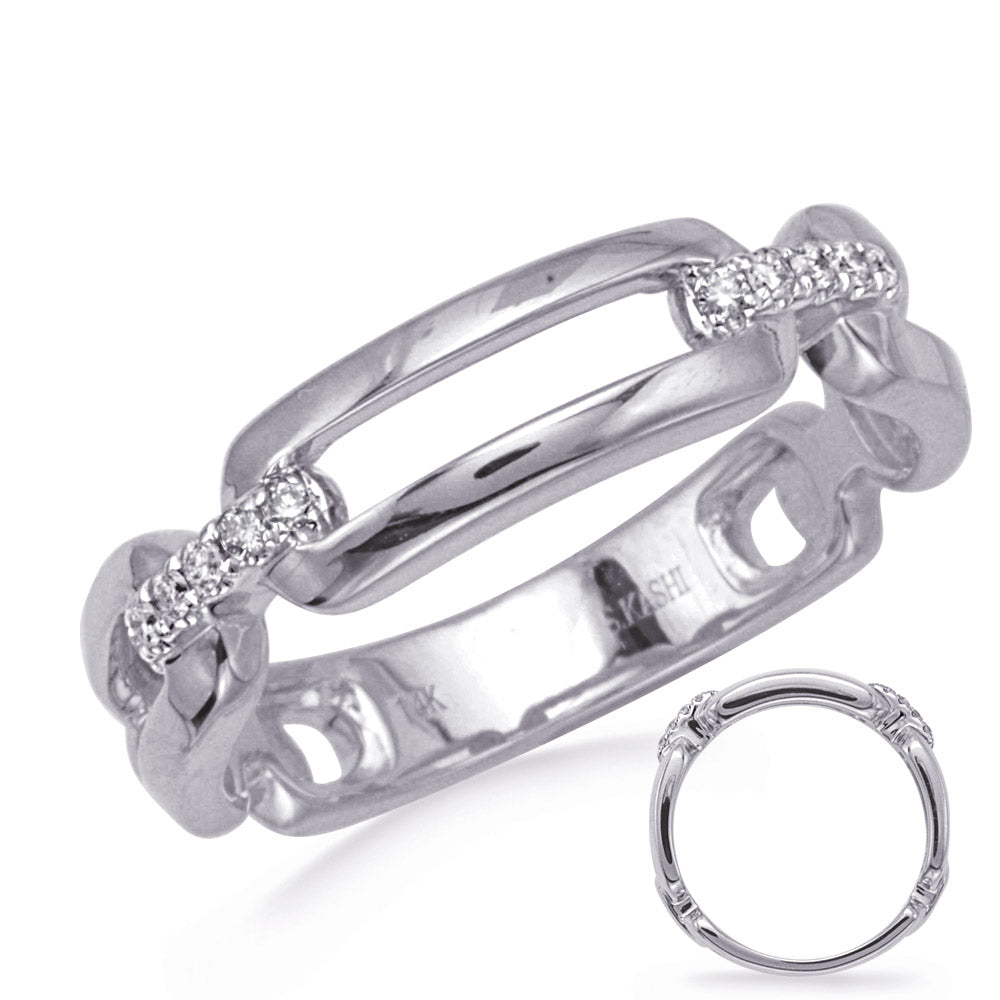 ELIE AZZI 0.08 ctw. WHITE GOLD DIAMOND RING D4797WG