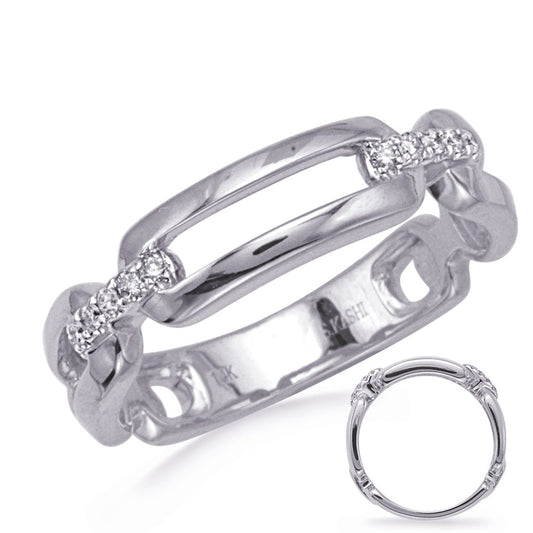 ELIE AZZI 0.08 ctw. WHITE GOLD DIAMOND RING D4797WG