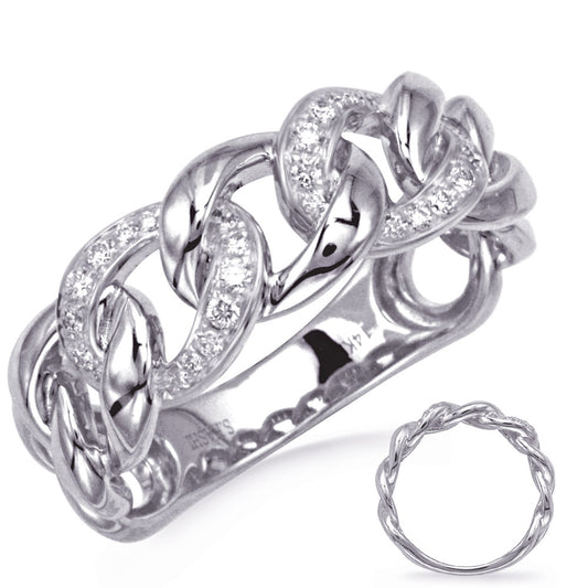 ELIE AZZI 0.19 ctw. WHITE GOLD DIAMOND RING D4798WG