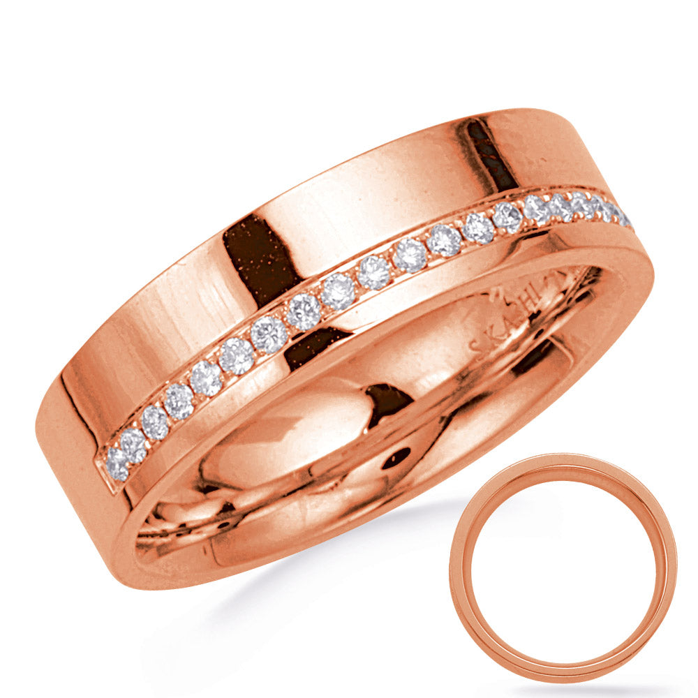 ELIE AZZI 0.21 ctw. ROSE GOLD DIAMOND RING D4799RG