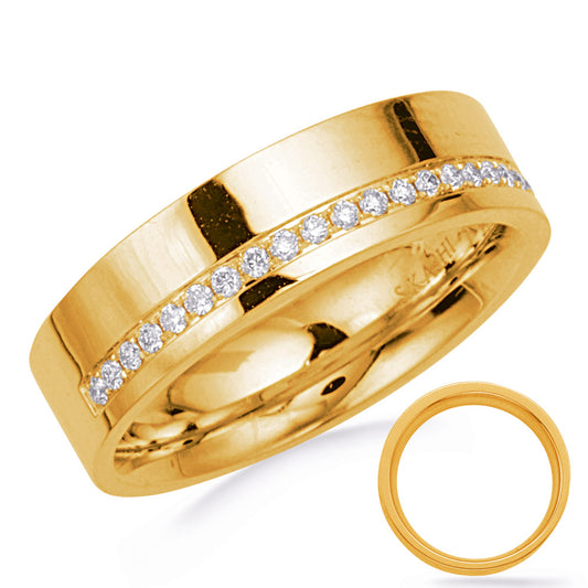ELIE AZZI 0.21 ctw. YELLOW GOLD DIAMOND RING D4799YG
