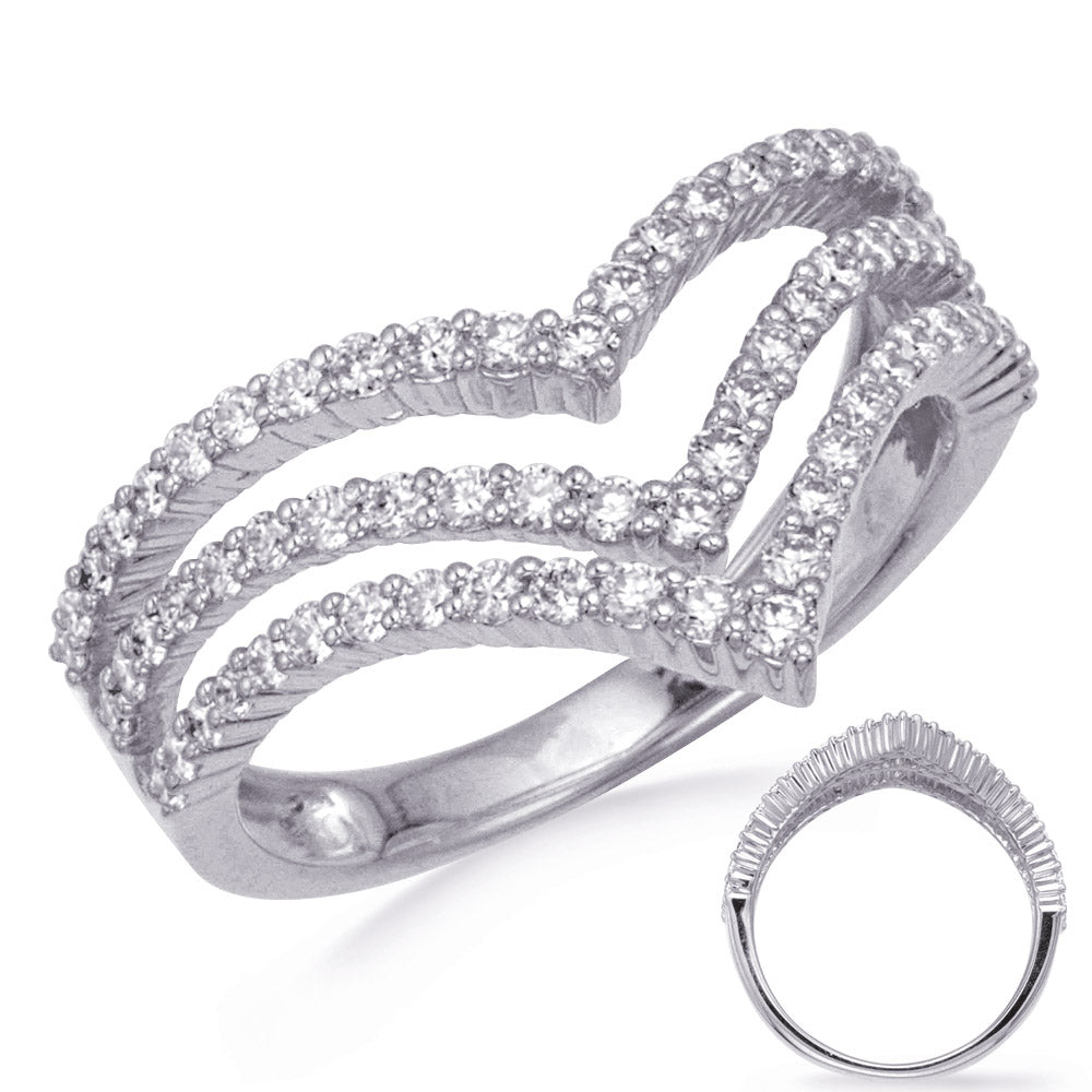 ELIE AZZI 0.73 ctw. WHITE GOLD DIAMOND RING D4801WG