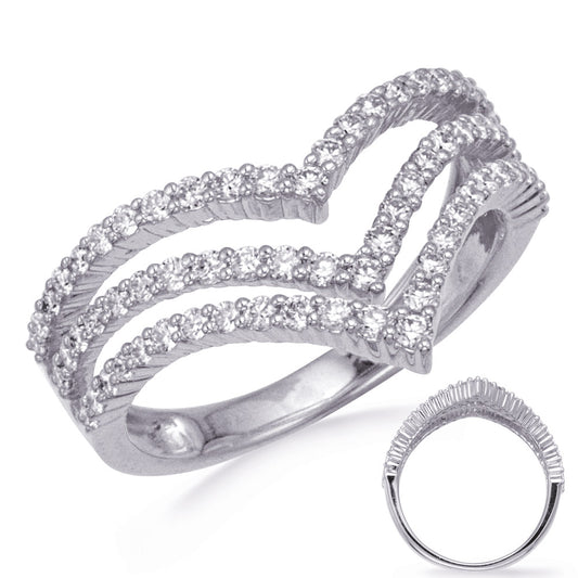 ELIE AZZI 0.73 ctw. WHITE GOLD DIAMOND RING D4801WG