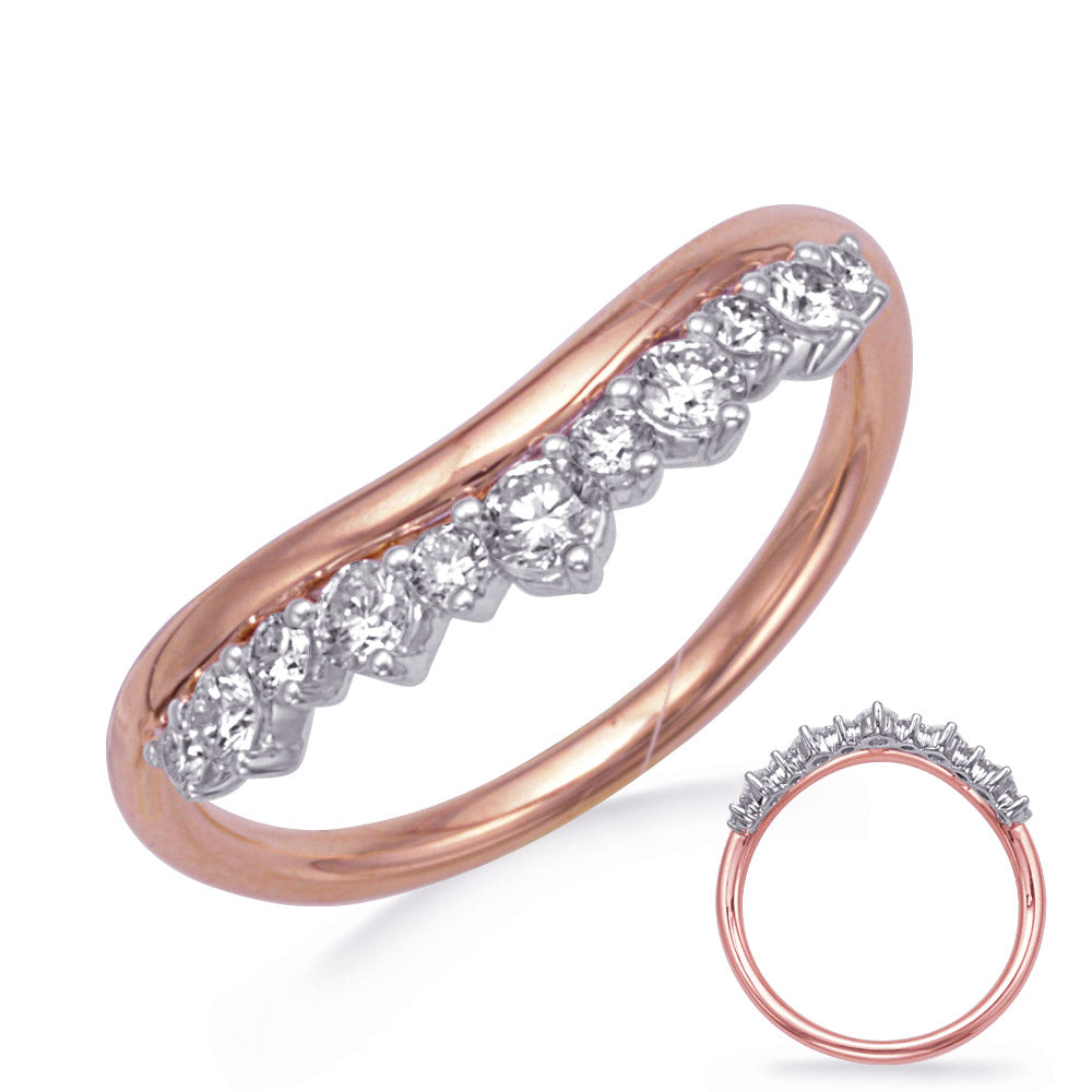 ELIE AZZI 0.40 ctw. WHITE & ROSE GOLD DIAMOND RING D4807RW