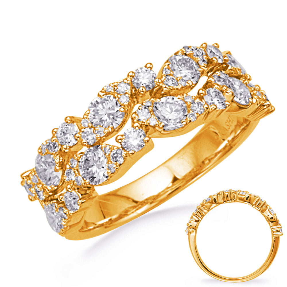 ELIE AZZI 1.49 ctw. YELLOW GOLD DIAMOND RING D4808YG