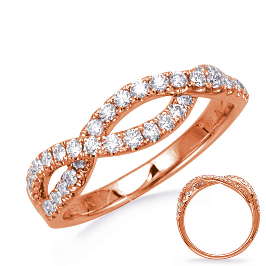 ELIE AZZI 0.49 ctw. ROSE GOLD DIAMOND RING D4809RG