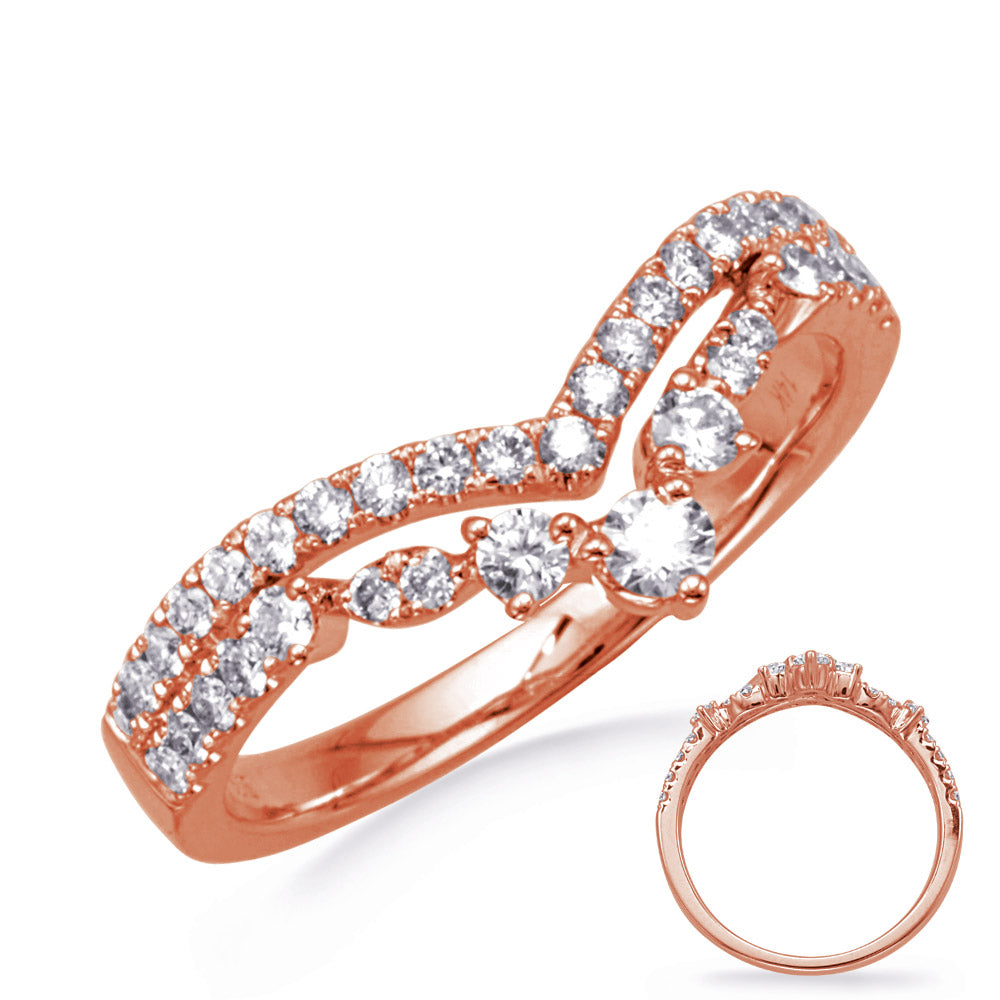 ELIE AZZI 0.48 ctw. ROSE GOLD DIAMOND RING D4810RG