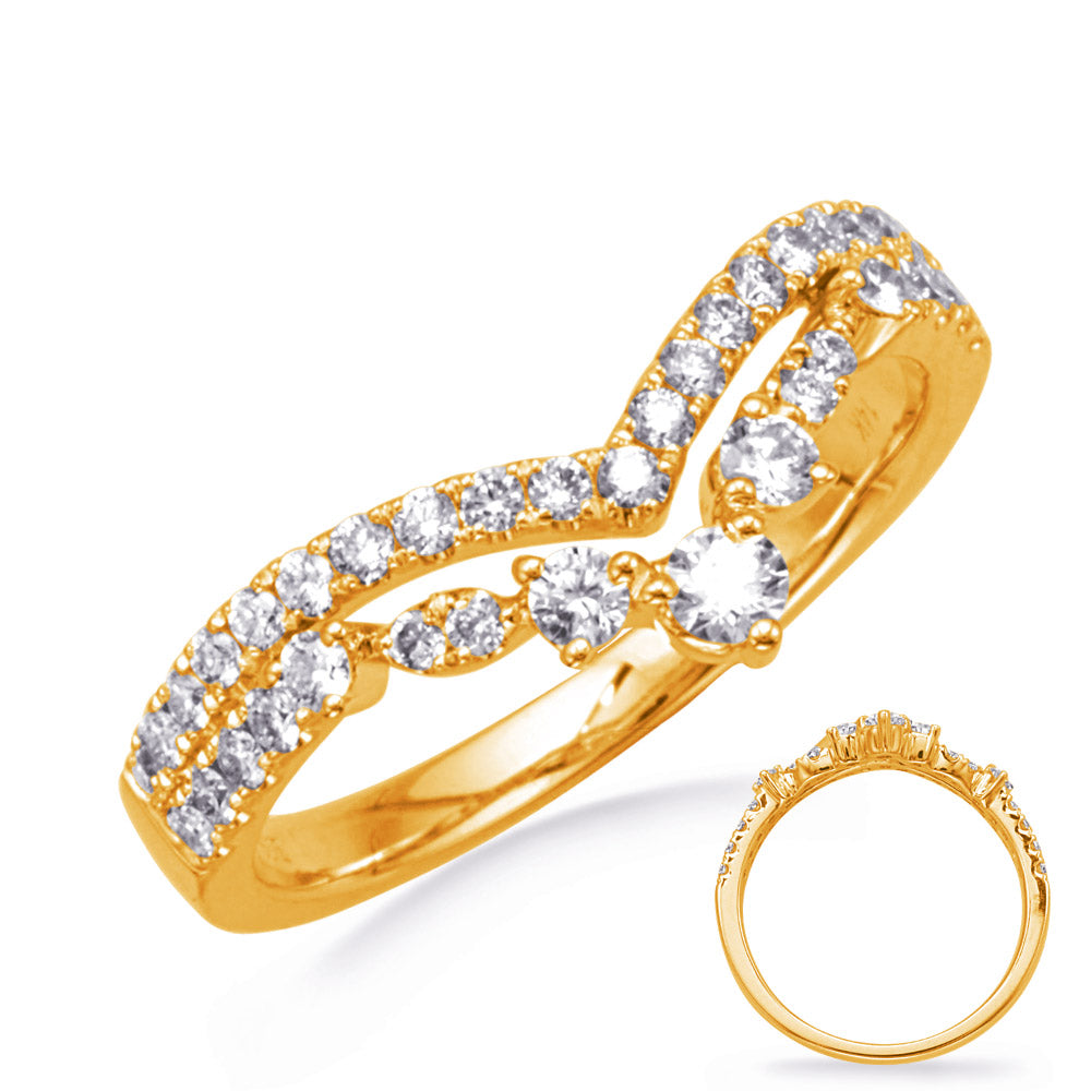 ELIE AZZI 0.48 ctw. YELLOW GOLD DIAMOND RING D4810YG