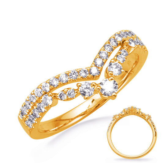 ELIE AZZI 0.48 ctw. YELLOW GOLD DIAMOND RING D4810YG