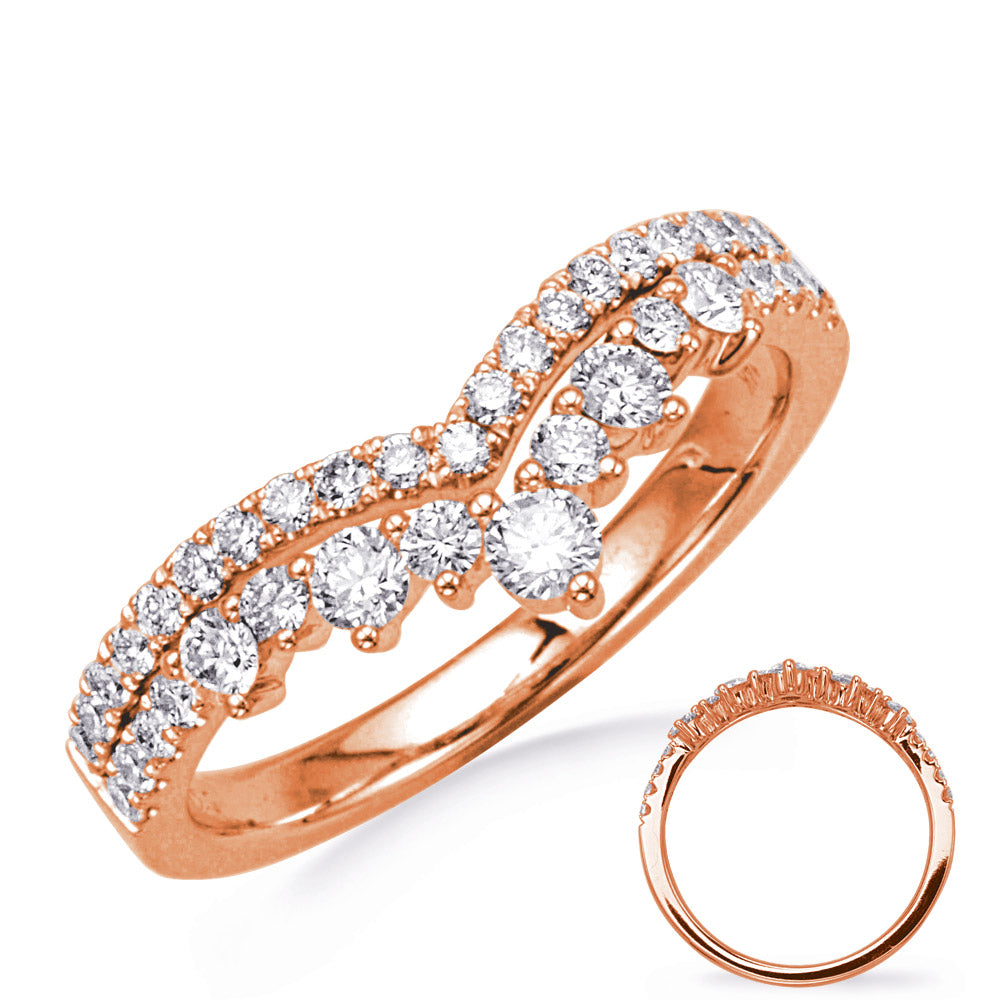 ELIE AZZI 0.63 ctw. ROSE GOLD DIAMOND RING D4811RG