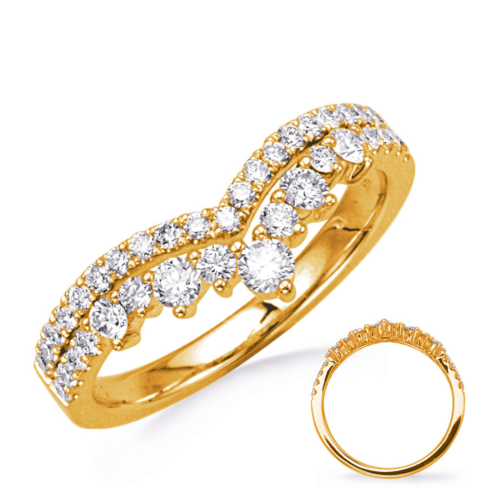 ELIE AZZI 0.63 ctw. YELLOW GOLD DIAMOND RING D4811YG