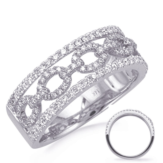 ELIE AZZI 0.51 ctw. WHITE GOLD DIAMOND RING D4814WG