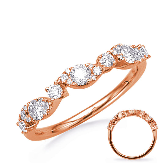 ELIE AZZI 0.56 ctw. ROSE GOLD DIAMOND RING D4815RG