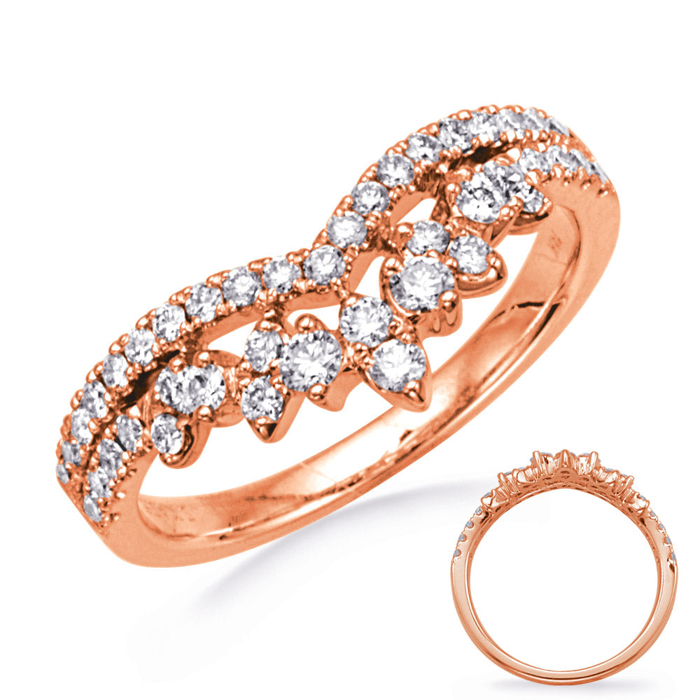 ELIE AZZI 0.55 ctw. ROSE GOLD DIAMOND RING D4816RG