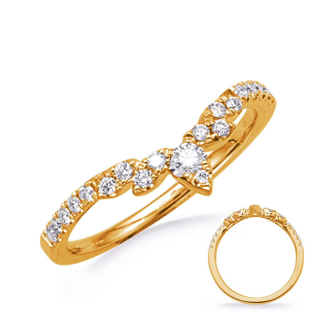 ELIE AZZI 0.25 ctw. YELLOW GOLD DIAMOND RING D4817YG