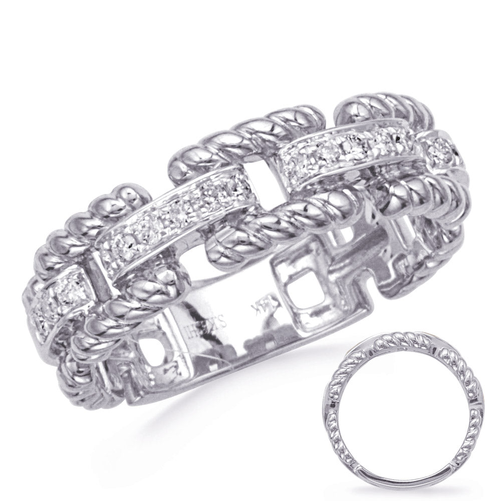 ELIE AZZI 0.21 ctw. WHITE GOLD DIAMOND RING D4818WG