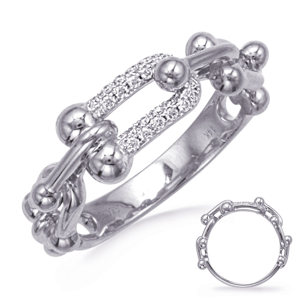 ELIE AZZI 0.13 ctw. WHITE GOLD DIAMOND RING D4819WG