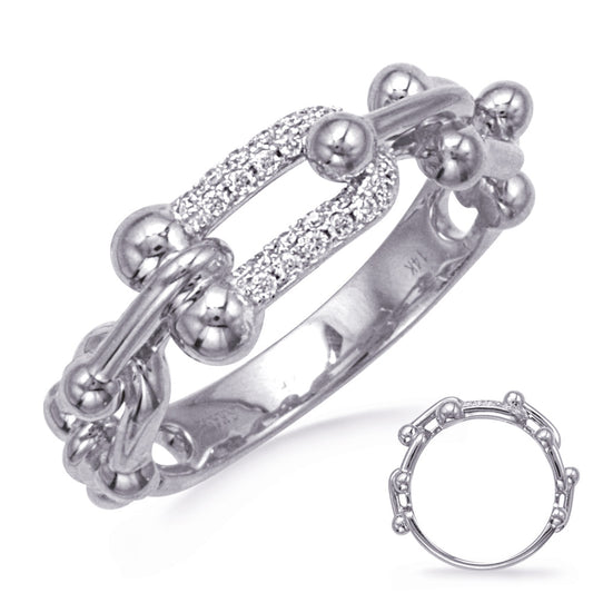 ELIE AZZI 0.13 ctw. WHITE GOLD DIAMOND RING D4819WG
