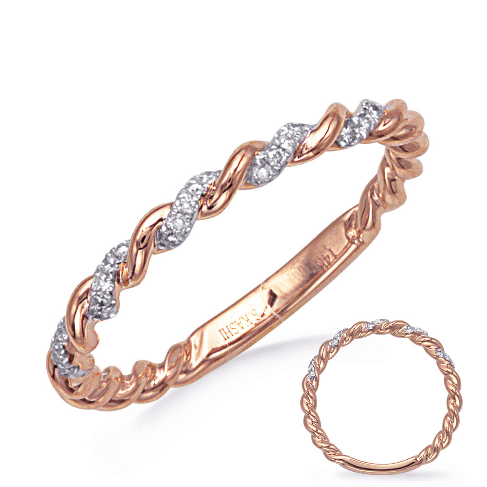 ELIE AZZI 0.09 ctw. ROSE GOLD DIAMOND RING D4820RG