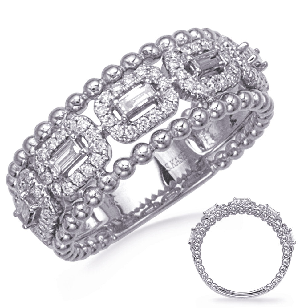 ELIE AZZI 0.54 ctw. WHITE GOLD DIAMOND RING D4821WG