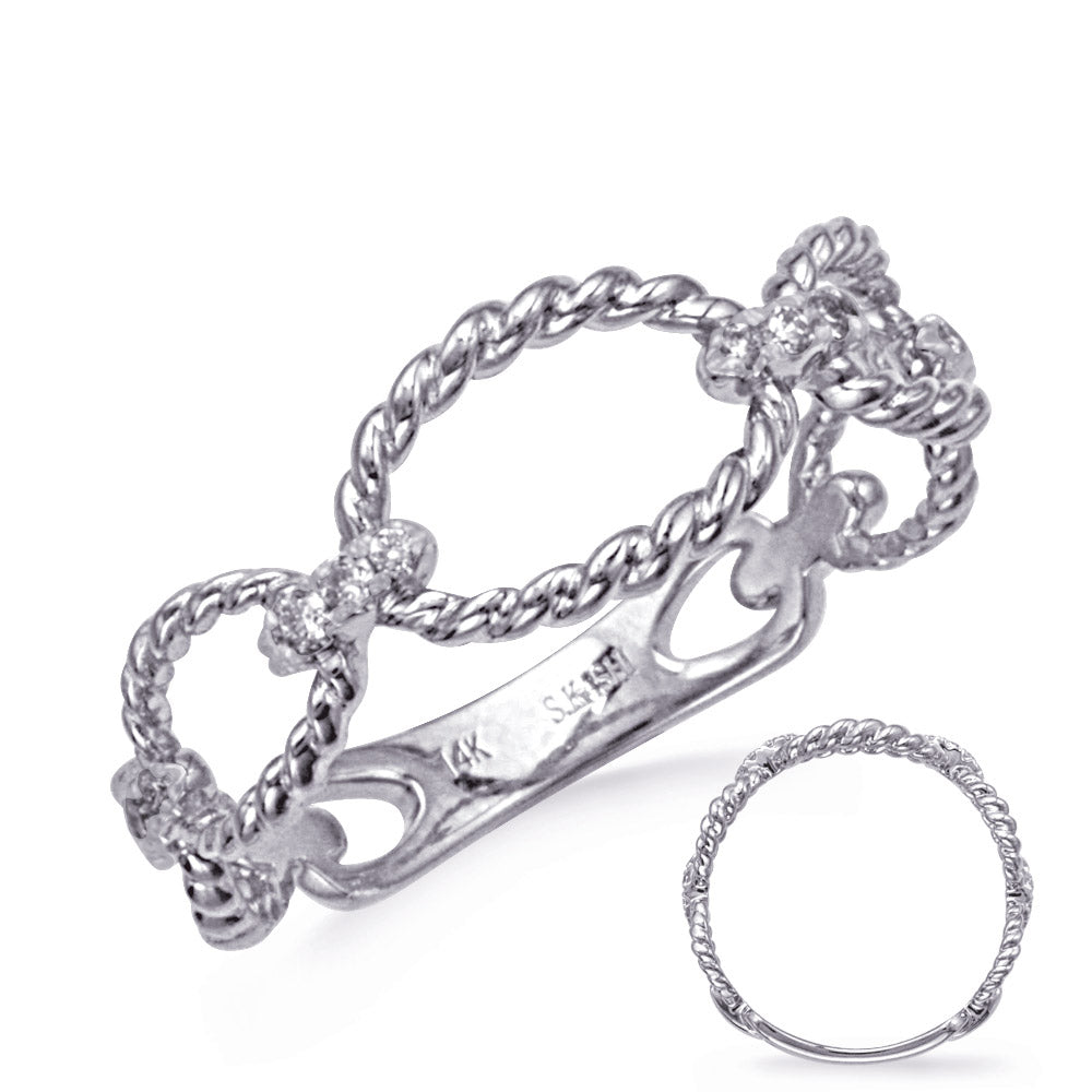 ELIE AZZI 0.09 ctw. WHITE GOLD DIAMOND RING D4822WG