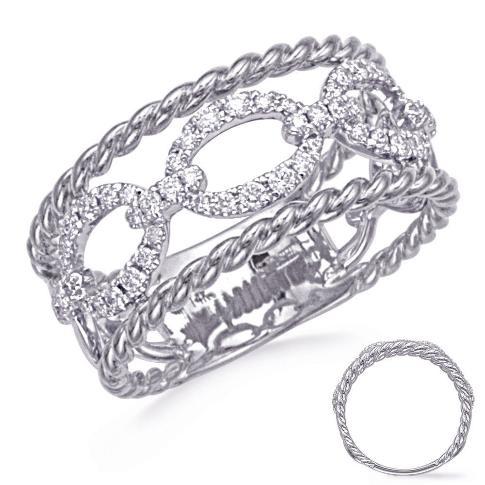 ELIE AZZI 0.34 ctw. WHITE GOLD DIAMOND RING D4828WG