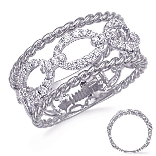 ELIE AZZI 0.34 ctw. WHITE GOLD DIAMOND RING D4828WG
