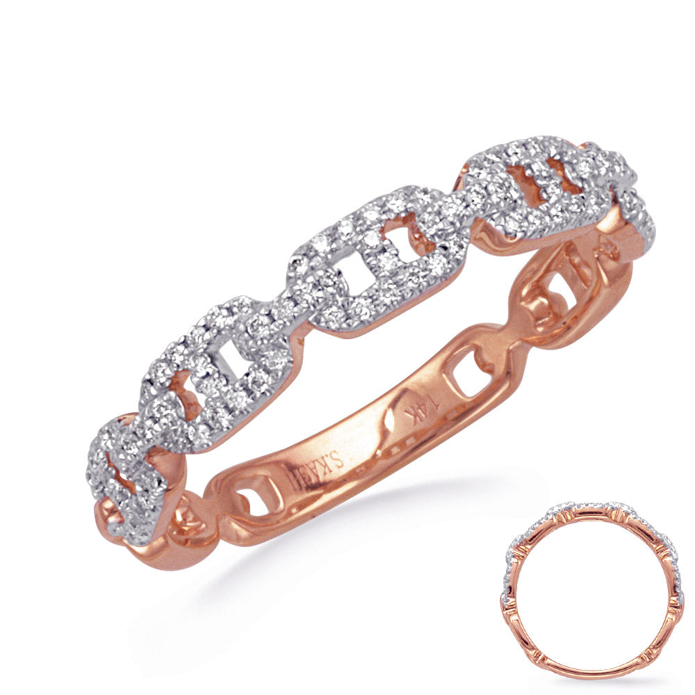 ELIE AZZI 0.23 ctw. ROSE GOLD DIAMOND RING D4829RG