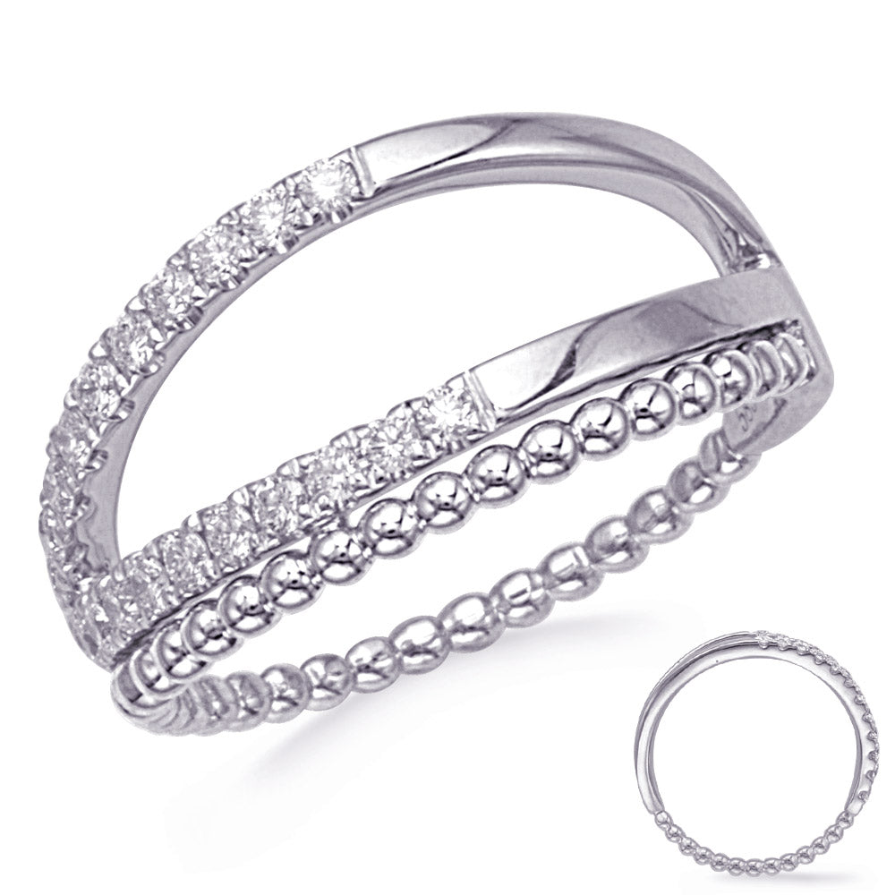 ELIE AZZI 0.33 ctw. WHITE GOLD DIAMOND RING D4831WG