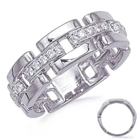 ELIE AZZI 0.21 ctw. WHITE GOLD DIAMOND RING D4832WG