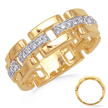 ELIE AZZI 0.21 ctw. YELLOW GOLD DIAMOND RING D4832YG