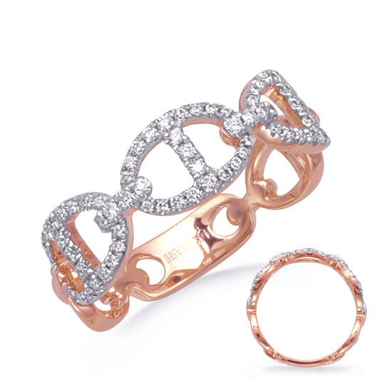 ELIE AZZI 0.33 ctw. ROSE GOLD DIAMOND RING D4836RG