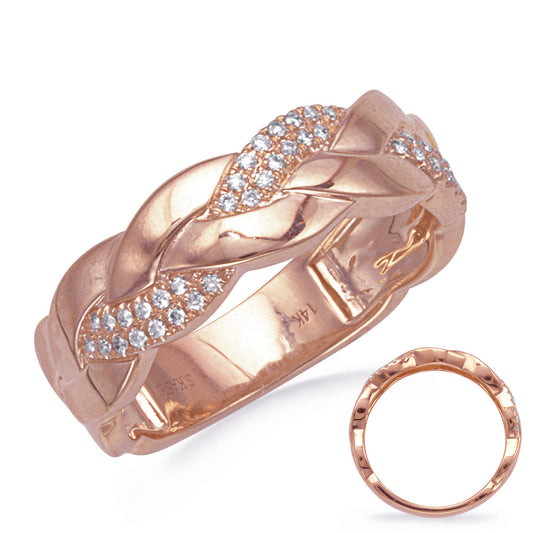ELIE AZZI 0.15 ctw. ROSE GOLD DIAMOND RING D4837RG