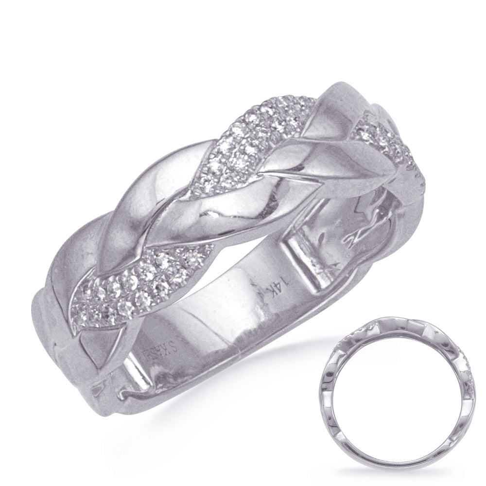 ELIE AZZI 0.15 ctw. WHITE GOLD DIAMOND RING D4837WG