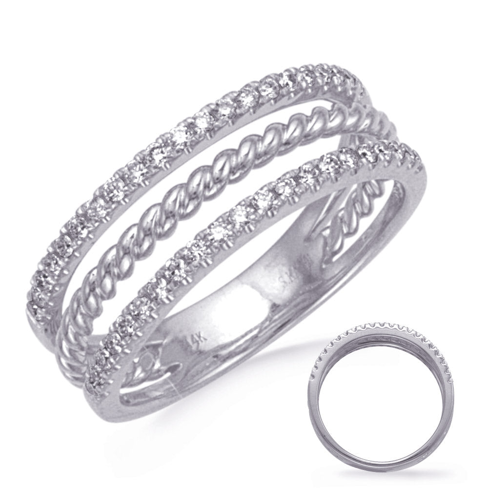 ELIE AZZI 0.33 ctw. WHITE GOLD DIAMOND RING D4838WG