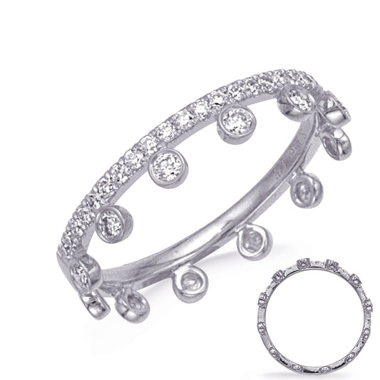 ELIE AZZI 0.34 ctw. WHITE GOLD DIAMOND RING D4840WG