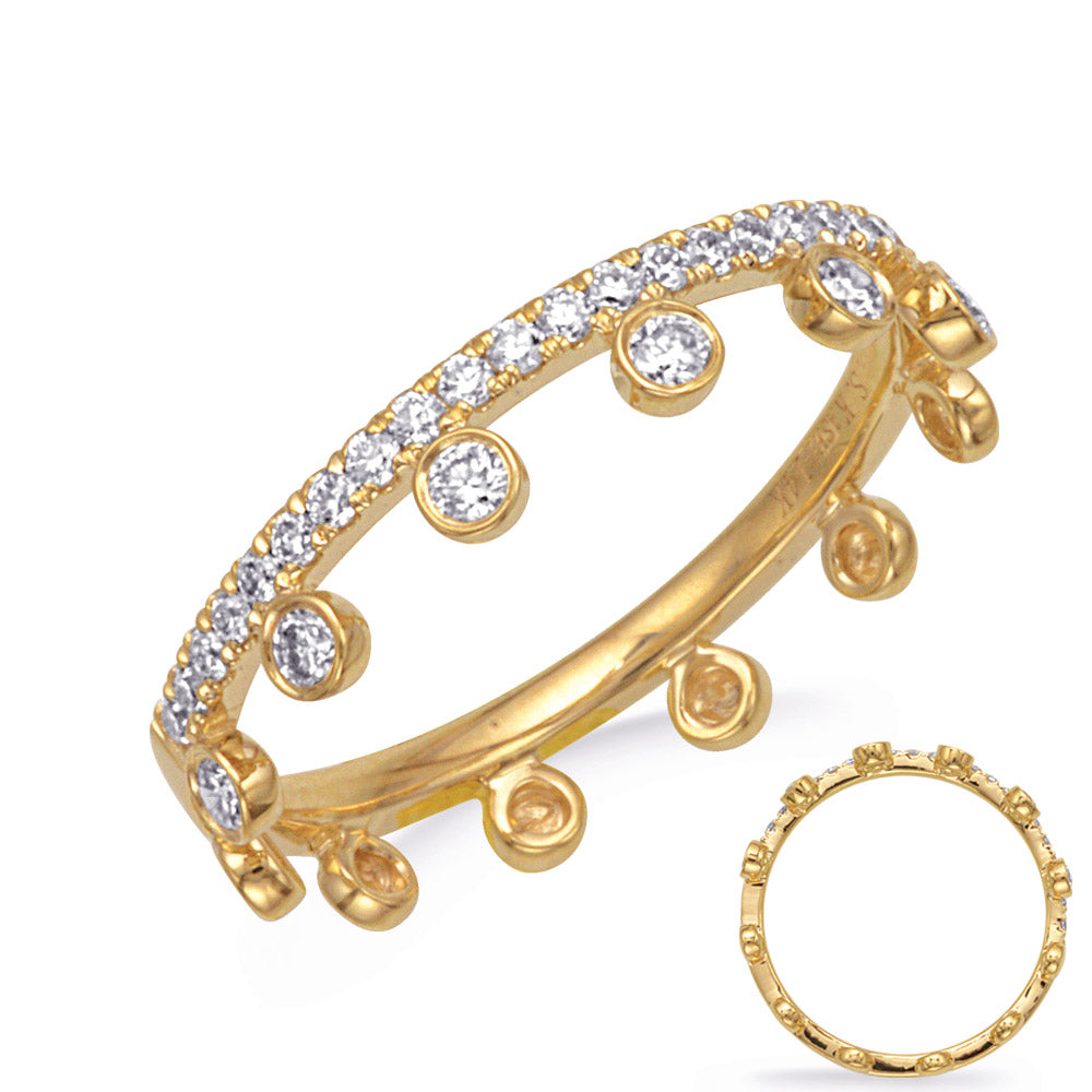 ELIE AZZI 0.34 ctw. YELLOW GOLD DIAMOND RING D4840YG