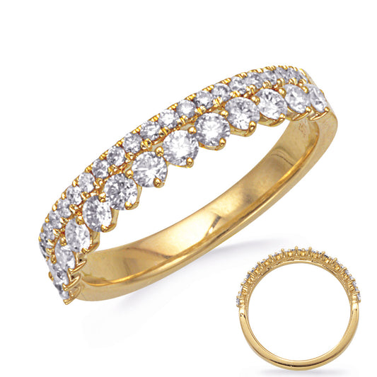 ELIE AZZI 0.75 ctw. YELLOW GOLD DIAMOND RING D4841YG