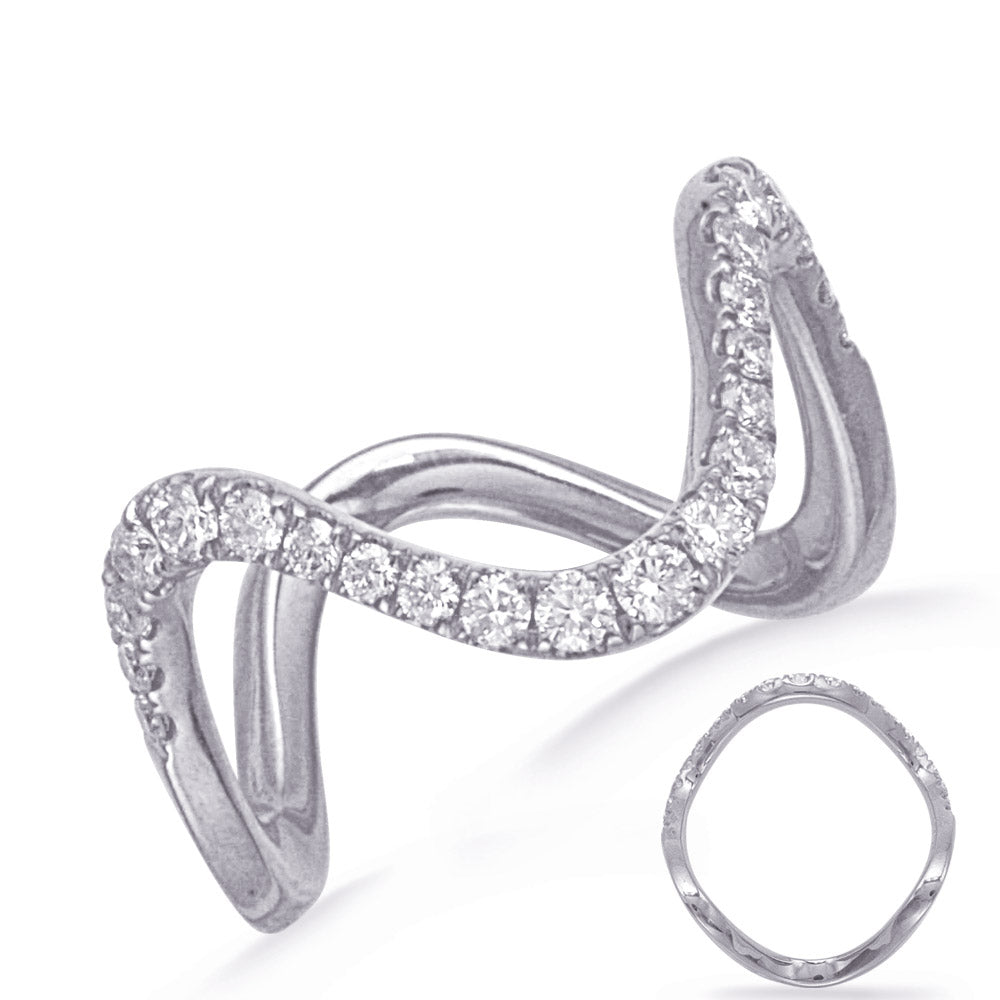 ELIE AZZI 0.46 ctw. WHITE GOLD DIAMOND RING D4843WG
