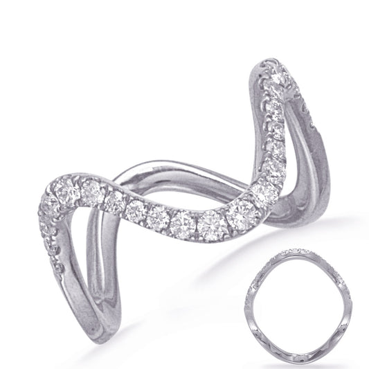 ELIE AZZI 0.46 ctw. WHITE GOLD DIAMOND RING D4843WG