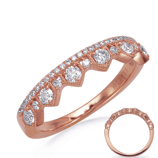ELIE AZZI 0.47 ctw. ROSE GOLD DIAMOND RING D4844RG